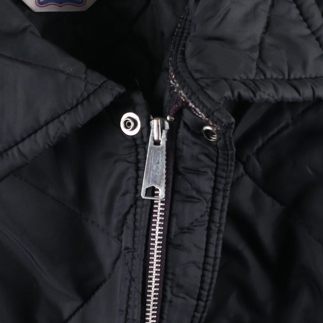 BIG SMITH Quilted Puffer Jacket, Made in USA, Men's Size M unclear black type Vintage Second Hand