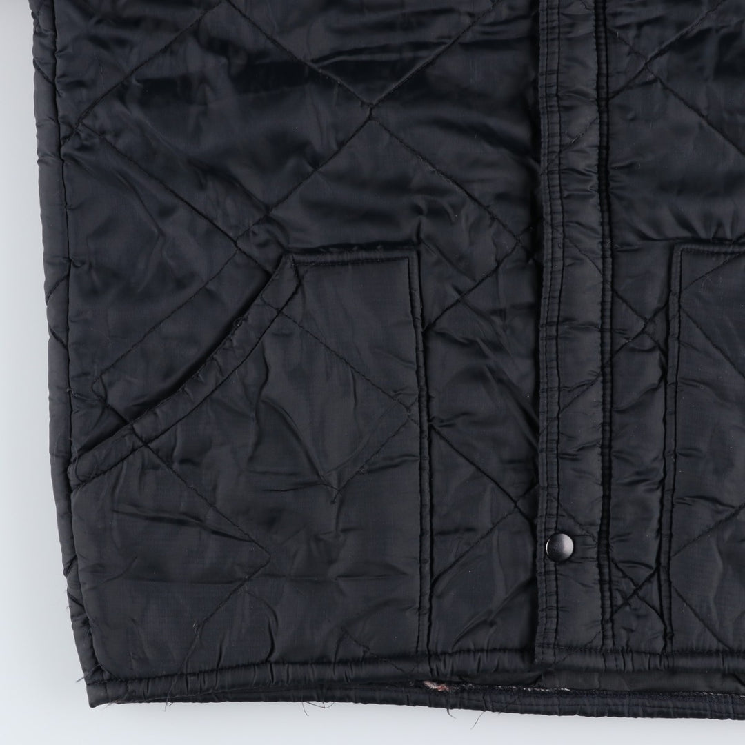 BIG SMITH Quilted Puffer Jacket, Made in USA, Men's Size M unclear black type Vintage Second Hand