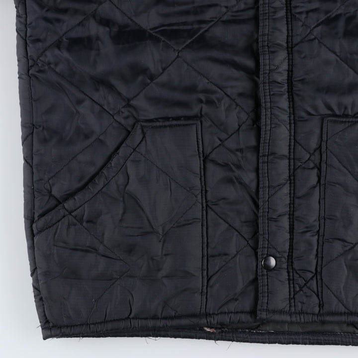 BIG SMITH Quilted Puffer Jacket, Made in USA, Men's Size M unclear black type Vintage Second Hand