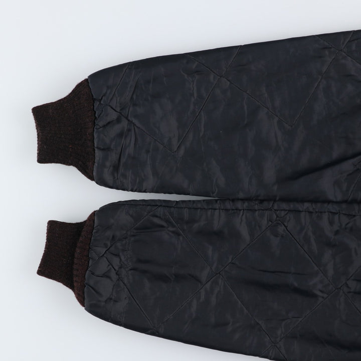 BIG SMITH Quilted Puffer Jacket, Made in USA, Men's Size M unclear black type Vintage Second Hand