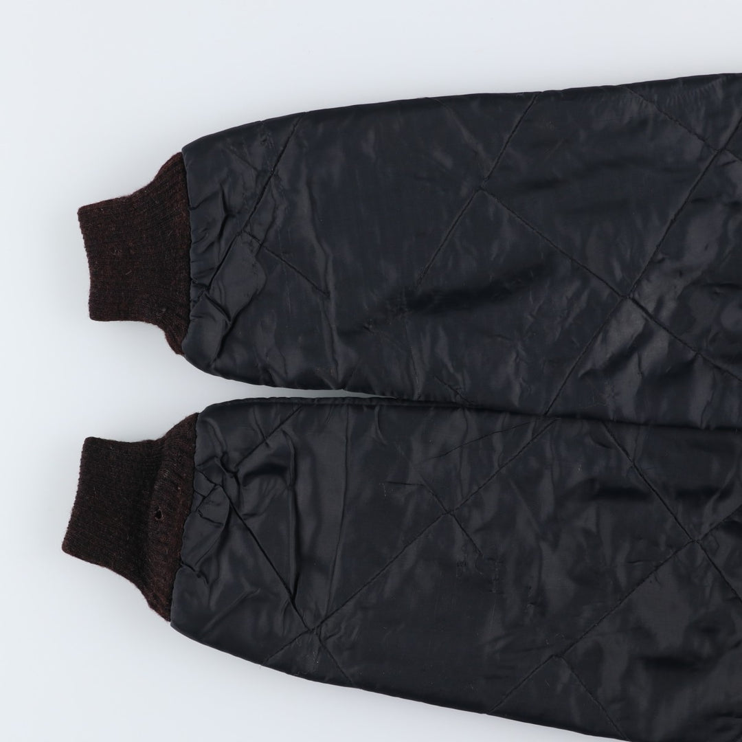 BIG SMITH Quilted Puffer Jacket, Made in USA, Men's Size M unclear black type Vintage Second Hand