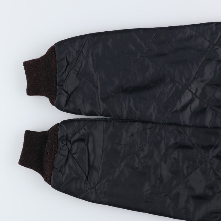 BIG SMITH Quilted Puffer Jacket, Made in USA, Men's Size M unclear black type Vintage Second Hand