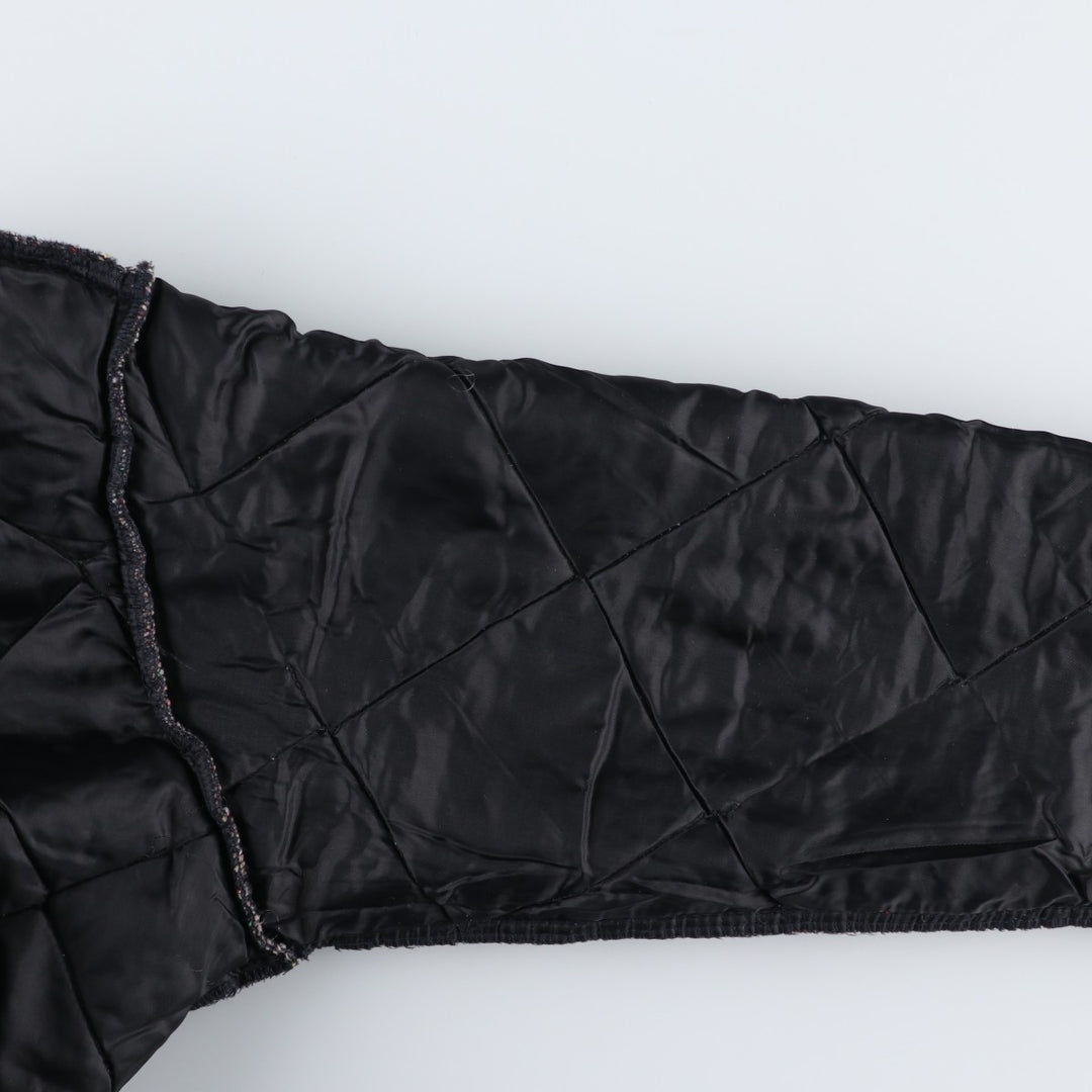 BIG SMITH Quilted Puffer Jacket, Made in USA, Men's Size M unclear black type Vintage Second Hand