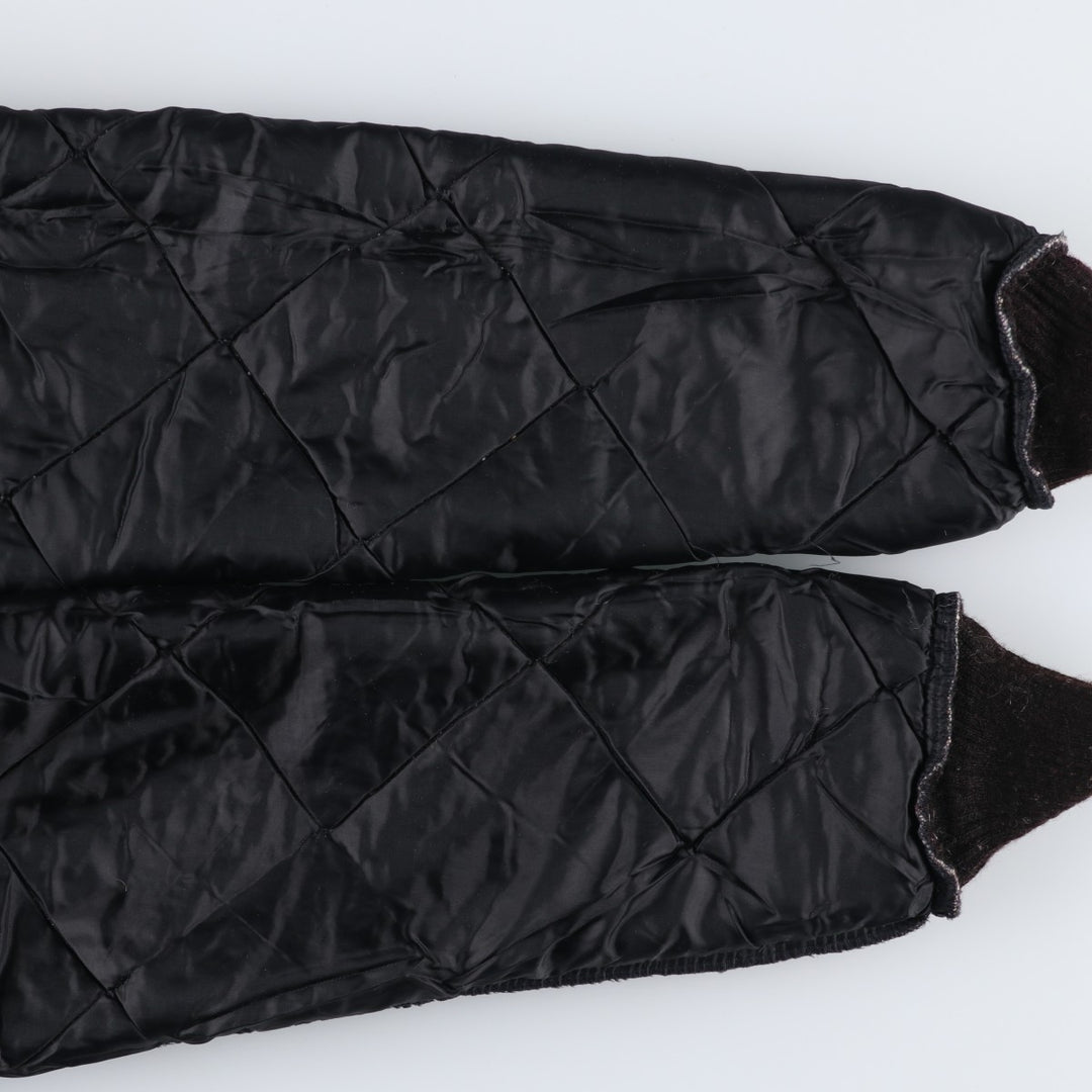 BIG SMITH Quilted Puffer Jacket, Made in USA, Men's Size M unclear black type Vintage Second Hand