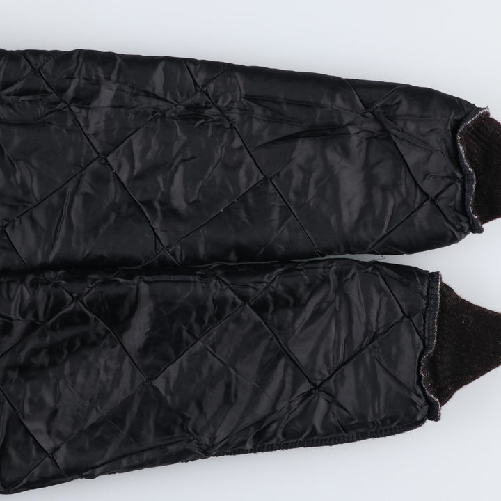 BIG SMITH Quilted Puffer Jacket, Made in USA, Men's Size M unclear black type Vintage Second Hand