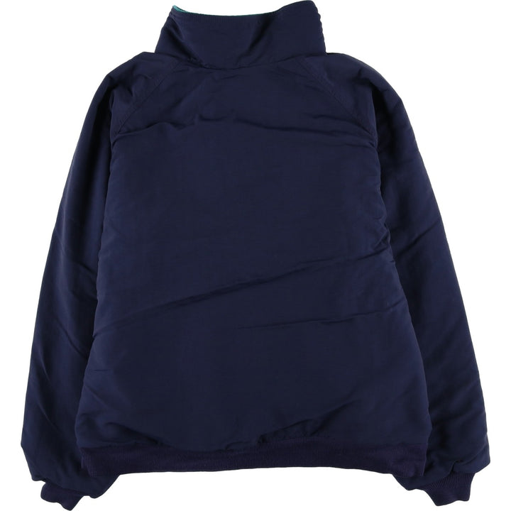 80s-90'S Lands' End SQUALL JACKET Padded Puffer Jacket, Made in USA, Men's XL Nylon navy blue type Vintage Second Hand