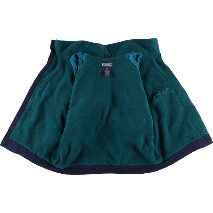 80s-90'S Lands' End SQUALL JACKET Padded Puffer Jacket, Made in USA, Men's XL Nylon navy blue type Vintage Second Hand