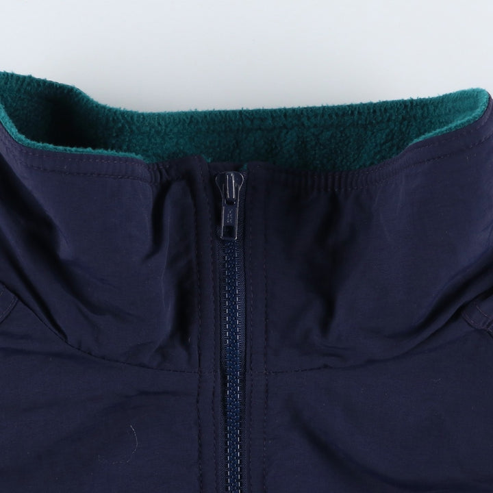 80s-90'S Lands' End SQUALL JACKET Padded Puffer Jacket, Made in USA, Men's XL Nylon navy blue type Vintage Second Hand