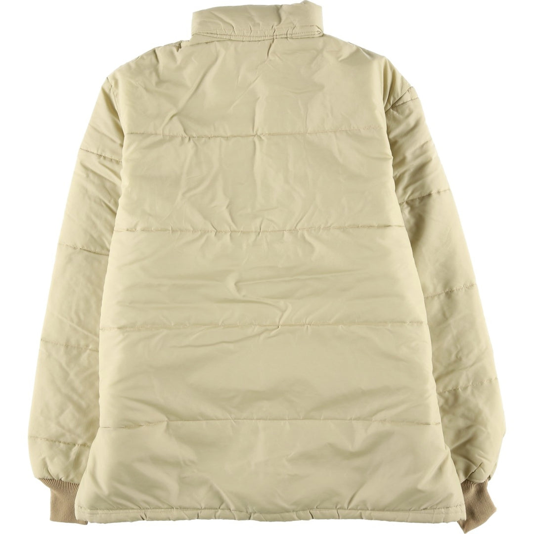 Vintage 1980'S UP STREAM padded puffer jacket, made in the USA, size L, men's unclear Beige type Vintage Second Hand