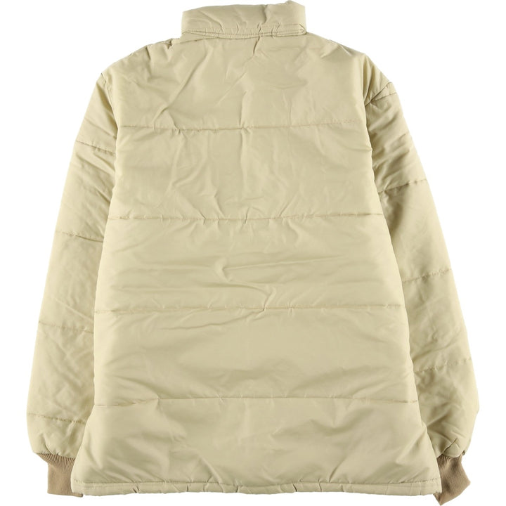 Vintage 1980'S UP STREAM padded puffer jacket, made in the USA, size L, men's unclear Beige type Vintage Second Hand