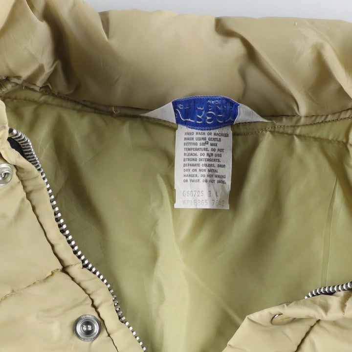 Vintage 1980'S UP STREAM padded puffer jacket, made in the USA, size L, men's unclear Beige type Vintage Second Hand