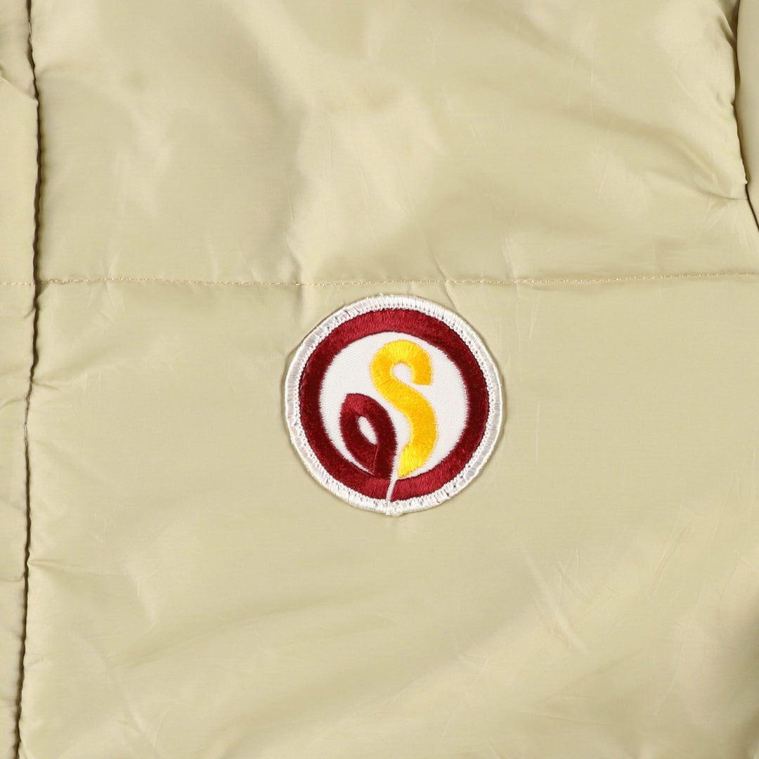 Vintage 1980'S UP STREAM padded puffer jacket, made in the USA, size L, men's unclear Beige type Vintage Second Hand