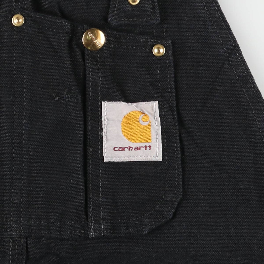 Carhartt Double Knee Duck Overalls, Men's, Size W32 cotton black type Vintage Second Hand