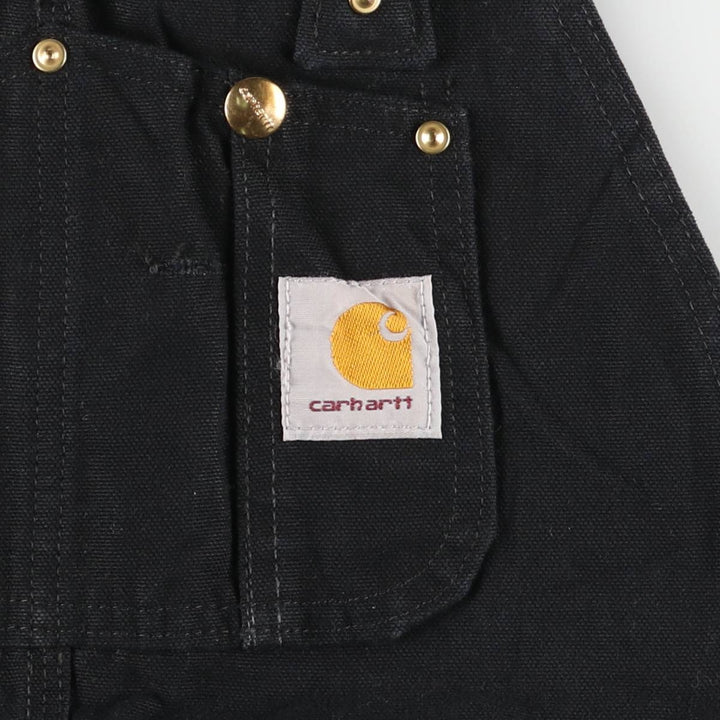 Carhartt Double Knee Duck Overalls, Men's, Size W32 cotton black type Vintage Second Hand
