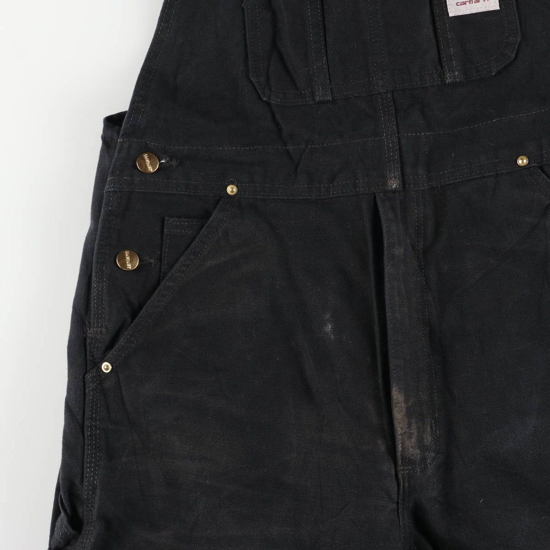 Carhartt Double Knee Duck Overalls, Men's, Size W32 cotton black type Vintage Second Hand