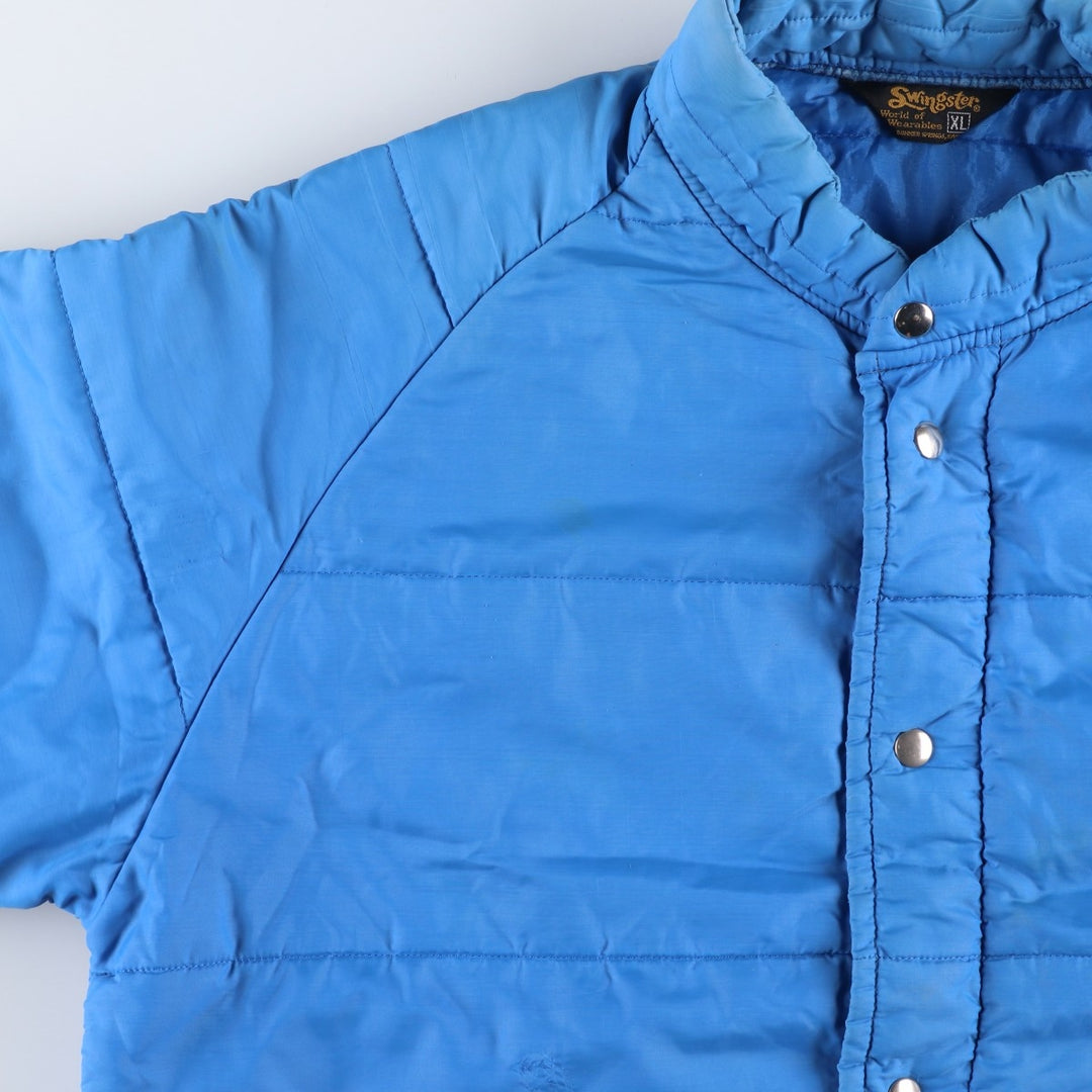 Vintage 70s-80'S Swingster padded puffer jacket, men's size XL unclear Blue type light blue Vintage Second Hand