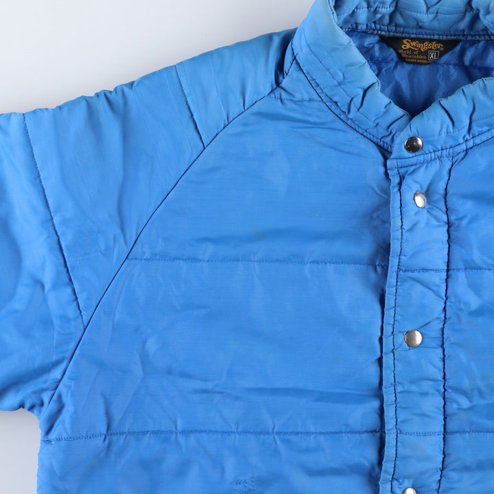 Vintage 70s-80'S Swingster padded puffer jacket, men's size XL unclear Blue type light blue Vintage Second Hand