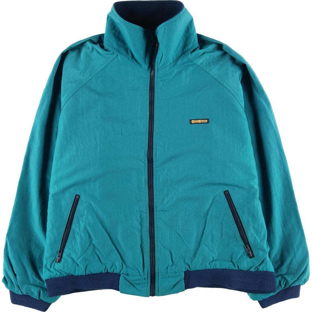 Osh Kosh Men's Padded Puffer Jacket, Size XL Nylon turquoise blue Vintage Second Hand