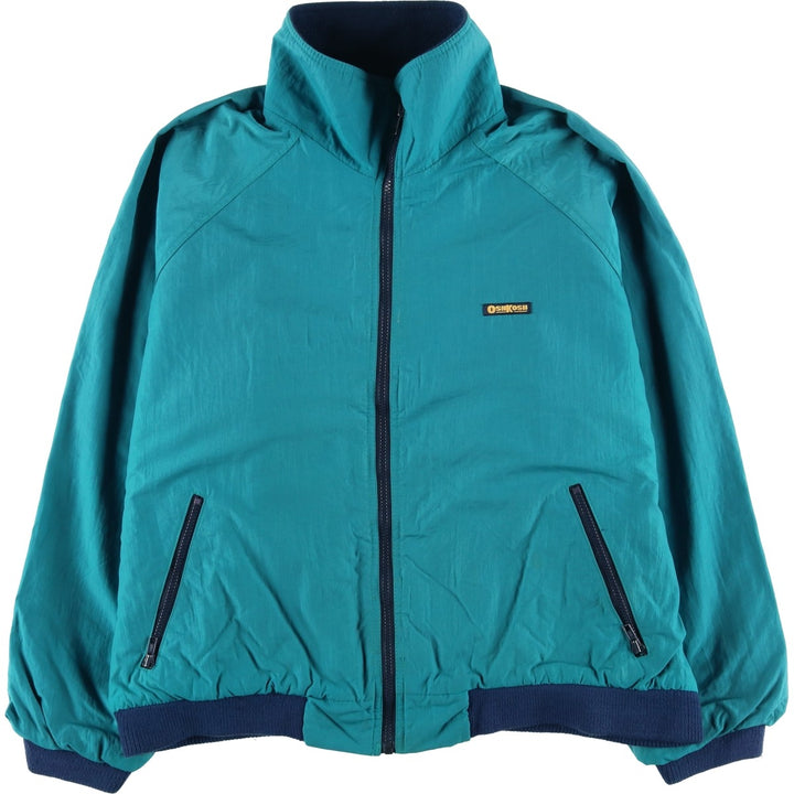 Osh Kosh Men's Padded Puffer Jacket, Size XL Nylon turquoise blue Vintage Second Hand