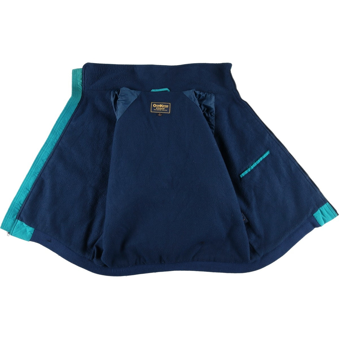 Osh Kosh Men's Padded Puffer Jacket, Size XL Nylon turquoise blue Vintage Second Hand