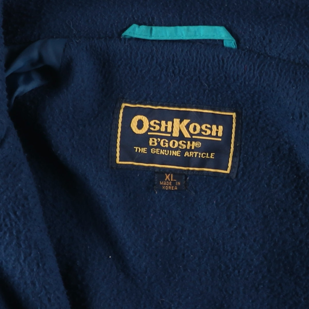 Osh Kosh Men's Padded Puffer Jacket, Size XL Nylon turquoise blue Vintage Second Hand
