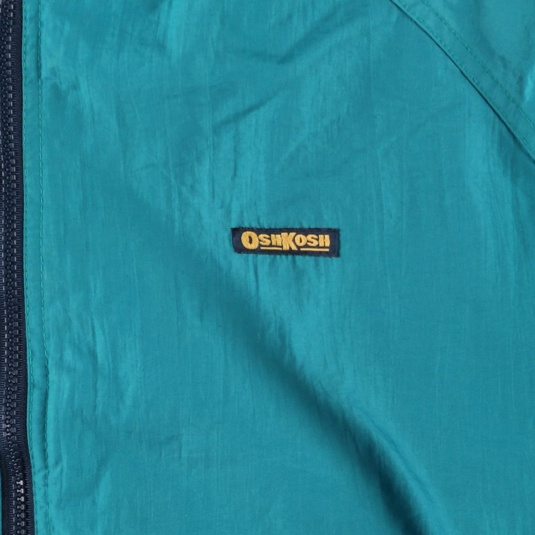 Osh Kosh Men's Padded Puffer Jacket, Size XL Nylon turquoise blue Vintage Second Hand