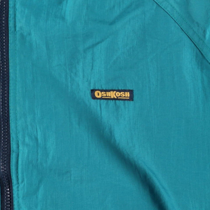 Osh Kosh Men's Padded Puffer Jacket, Size XL Nylon turquoise blue Vintage Second Hand