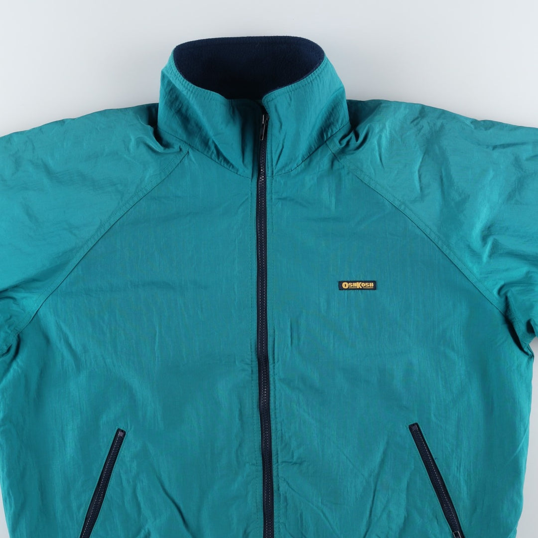 Osh Kosh Men's Padded Puffer Jacket, Size XL Nylon turquoise blue Vintage Second Hand