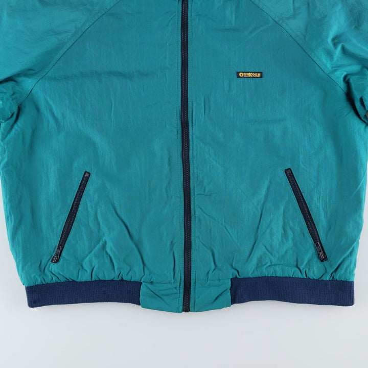 Osh Kosh Men's Padded Puffer Jacket, Size XL Nylon turquoise blue Vintage Second Hand