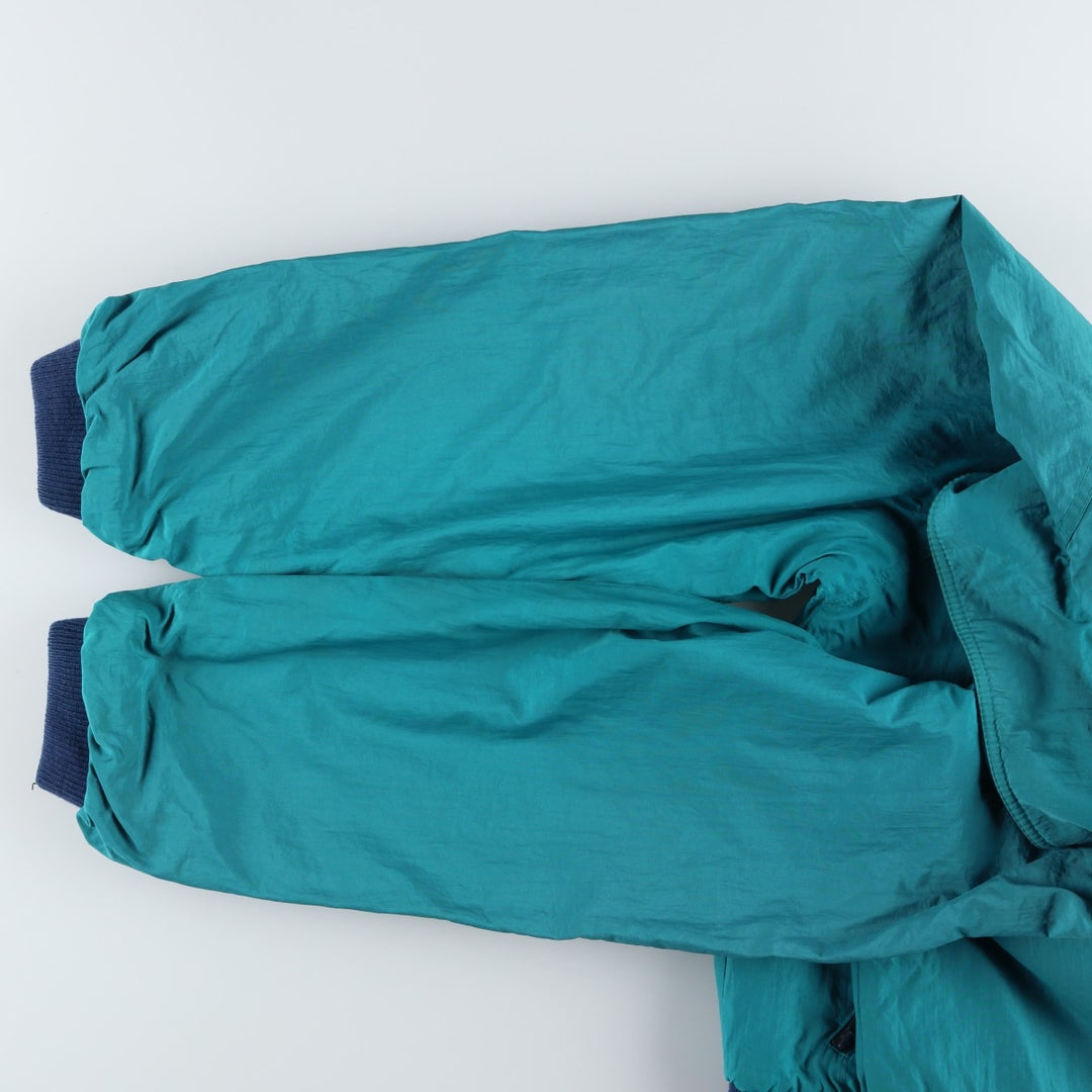 Osh Kosh Men's Padded Puffer Jacket, Size XL Nylon turquoise blue Vintage Second Hand