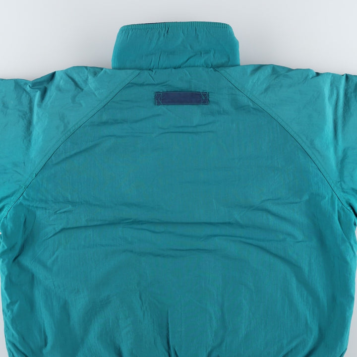 Osh Kosh Men's Padded Puffer Jacket, Size XL Nylon turquoise blue Vintage Second Hand