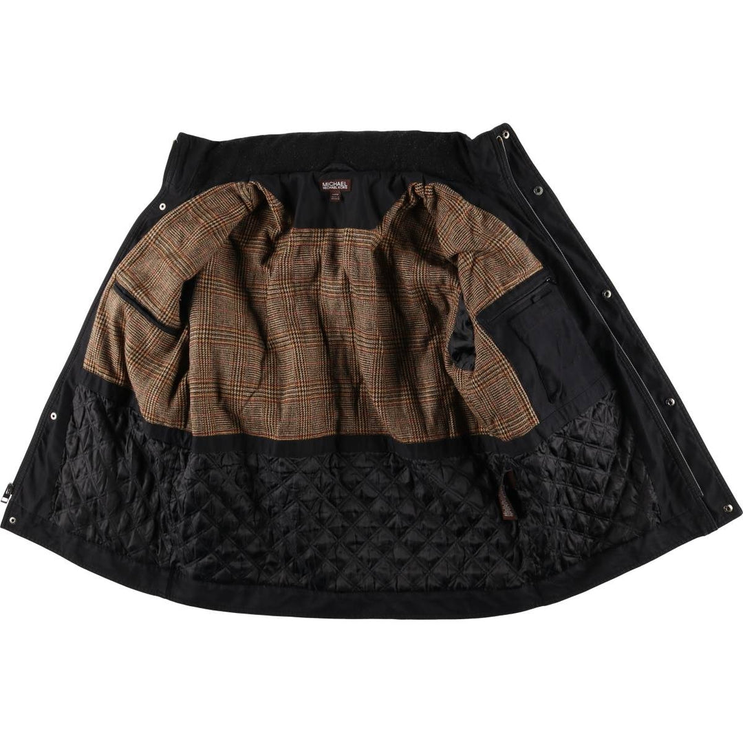 Michael Kors Men's Padded Puffer Jacket, Size L polyester black type Vintage Second Hand