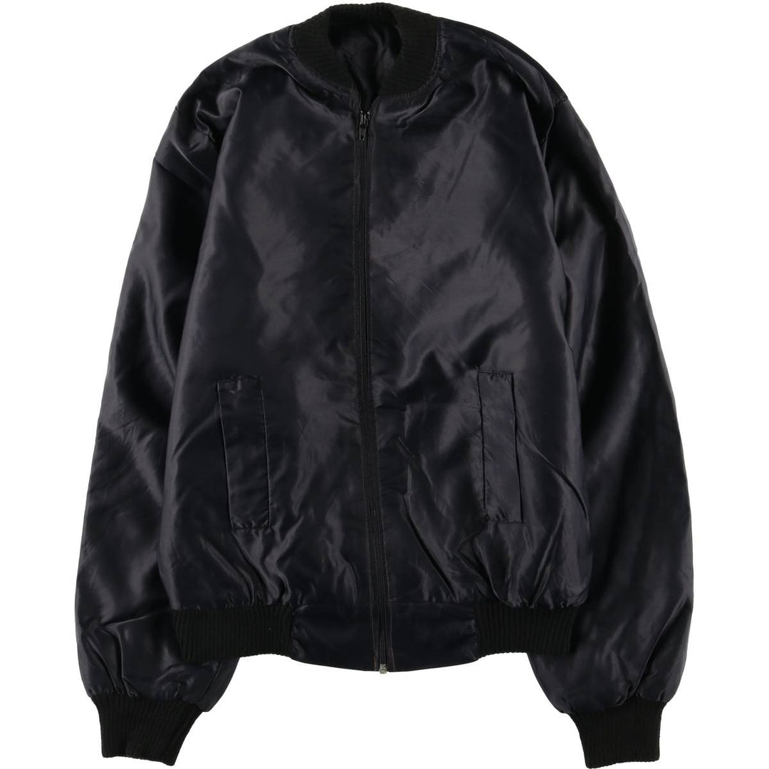 Eagle Pattern Nylon Blouson, Made in England, Men's Size Small Nylon black type Vintage Second Hand