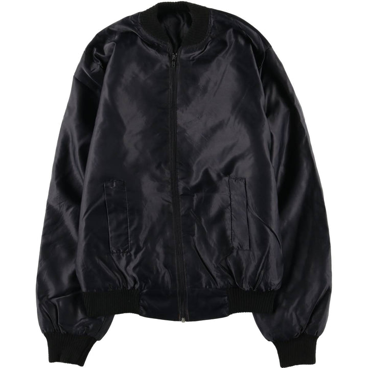 Eagle Pattern Nylon Blouson, Made in England, Men's Size Small Nylon black type Vintage Second Hand