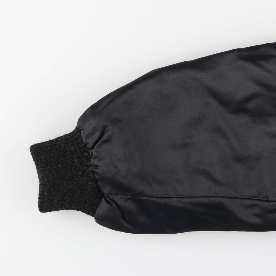Eagle Pattern Nylon Blouson, Made in England, Men's Size Small Nylon black type Vintage Second Hand