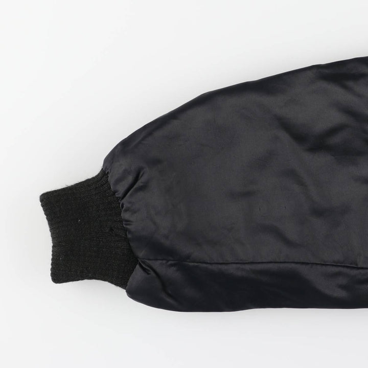Eagle Pattern Nylon Blouson, Made in England, Men's Size Small Nylon black type Vintage Second Hand