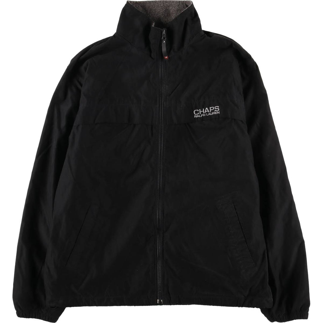 Ralph Lauren Chaps nylon jacket, men's size L polyester black type Vintage Second Hand