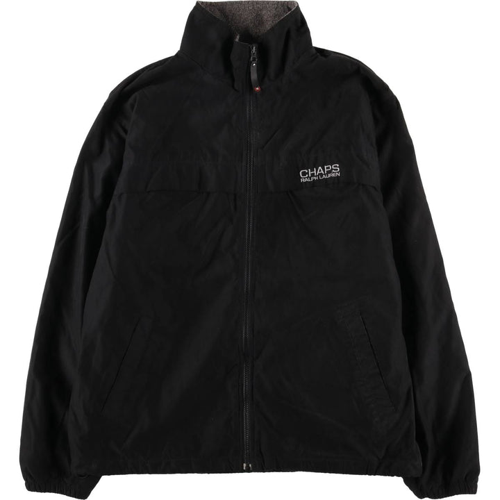 Ralph Lauren Chaps nylon jacket, men's size L polyester black type Vintage Second Hand