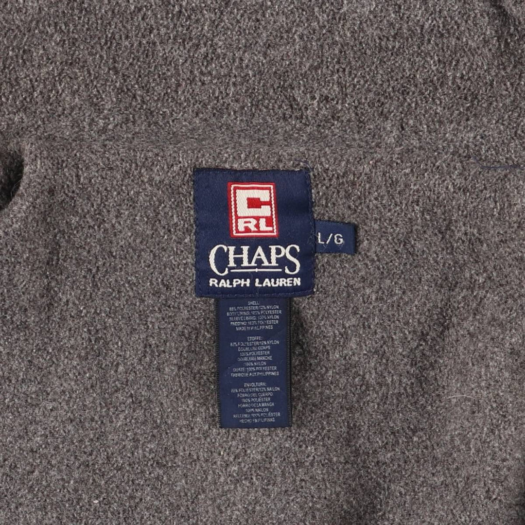 Ralph Lauren Chaps nylon jacket, men's size L polyester black type Vintage Second Hand