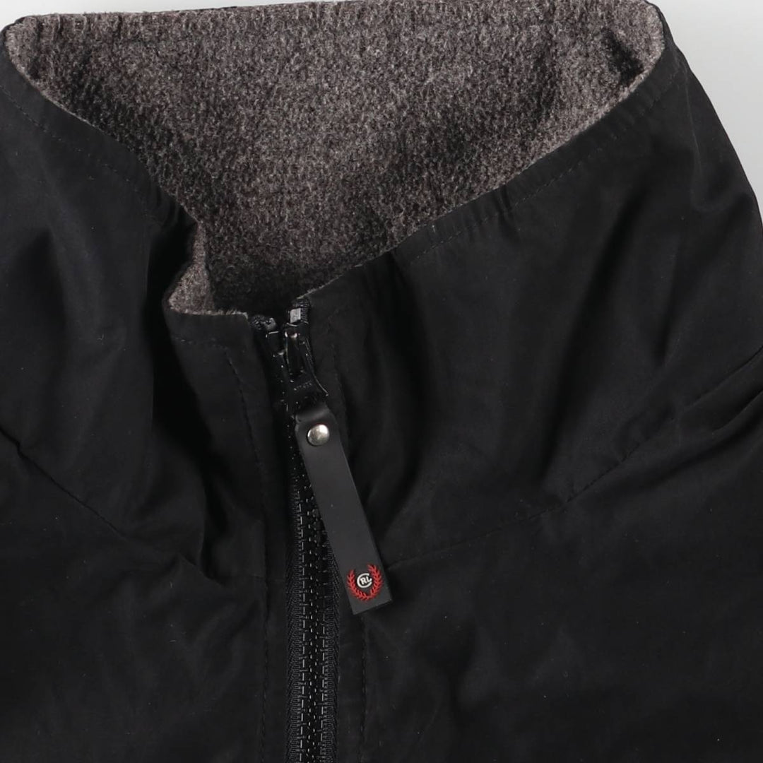 Ralph Lauren Chaps nylon jacket, men's size L polyester black type Vintage Second Hand