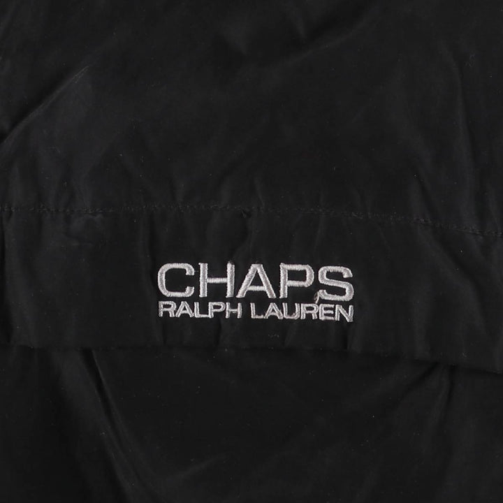 Ralph Lauren Chaps nylon jacket, men's size L polyester black type Vintage Second Hand