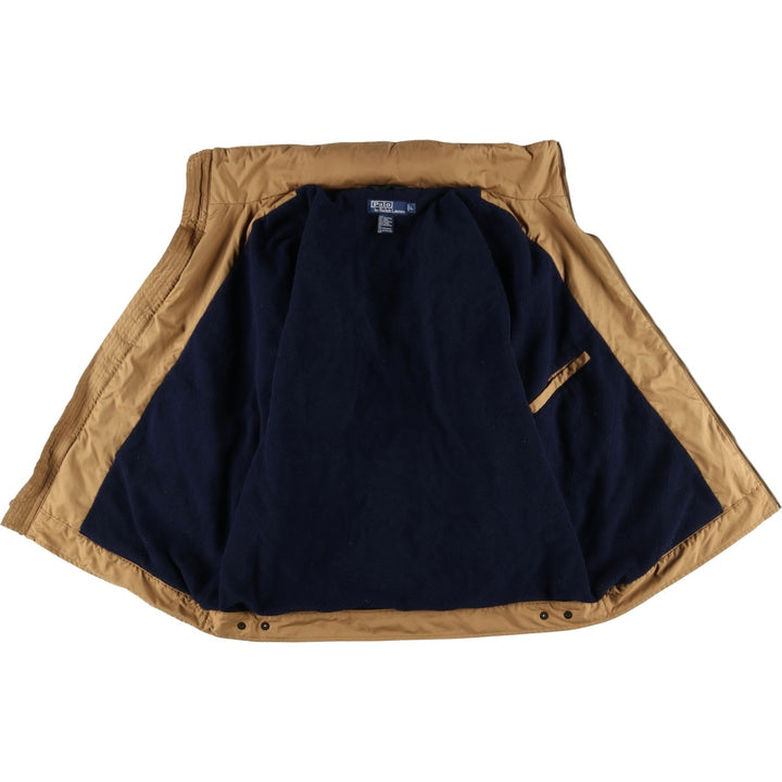 Ralph Lauren POLO by Ralph Lauren padded puffer jacket, men's size L polyester Beige type Vintage Second Hand