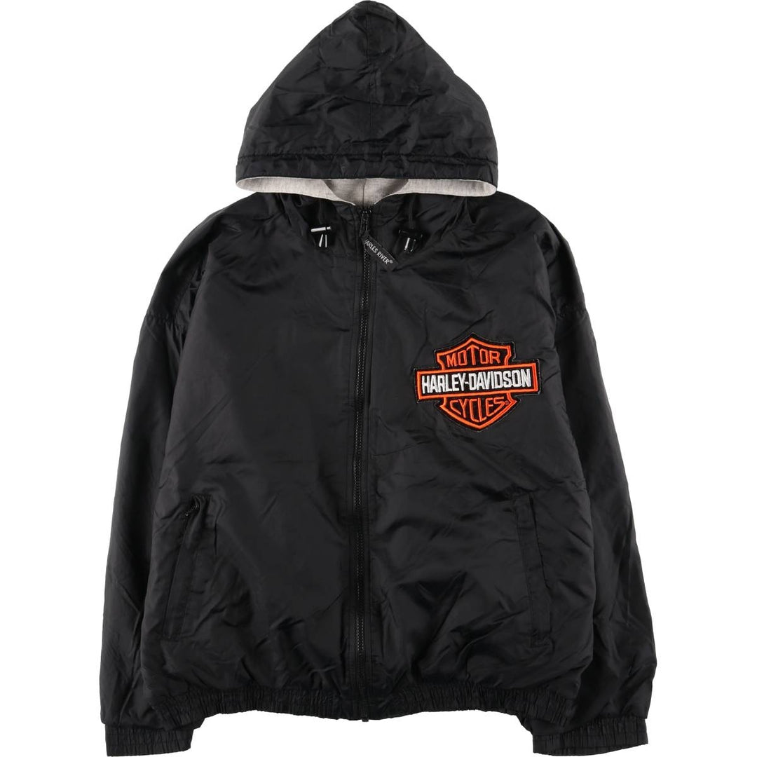 CHARLES RIVER Harley-Davidson Nylon Parka, Men's Size Small Nylon black type Vintage Second Hand