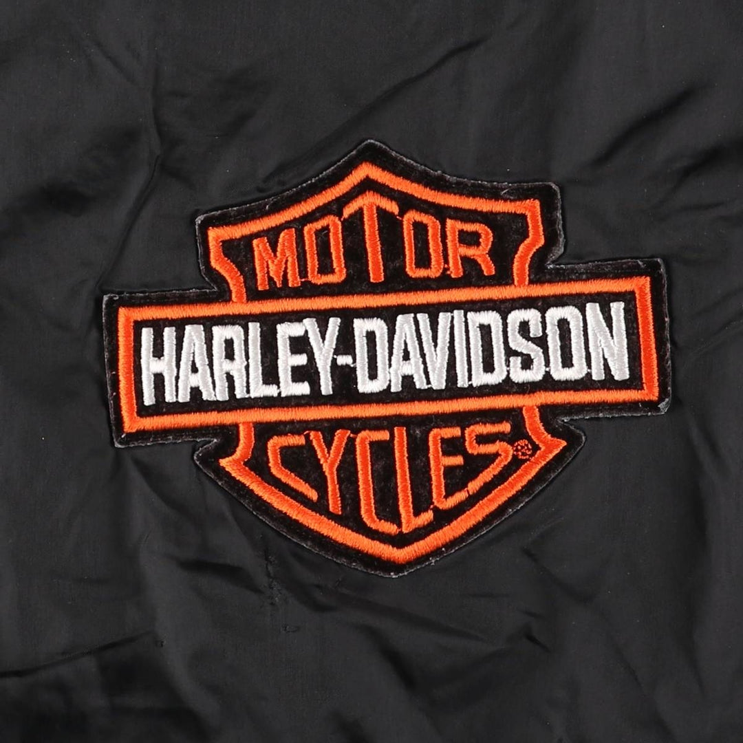 CHARLES RIVER Harley-Davidson Nylon Parka, Men's Size Small Nylon black type Vintage Second Hand