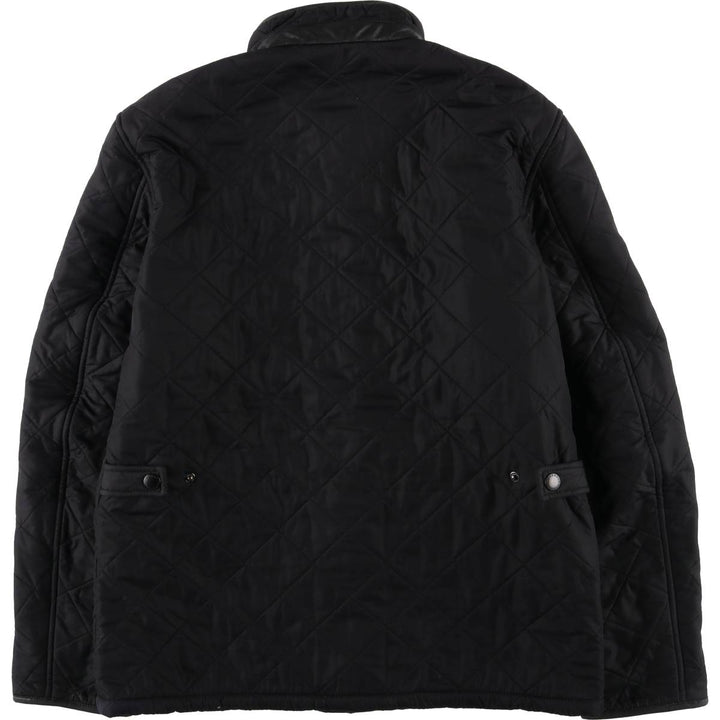 Barbour padded quilted puffer jacket, men's size M polyester black type Vintage Second Hand