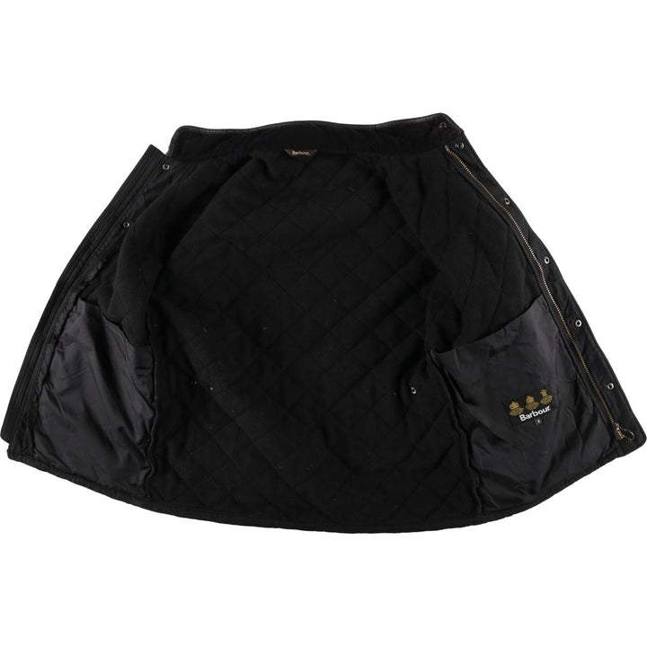 Barbour padded quilted puffer jacket, men's size M polyester black type Vintage Second Hand