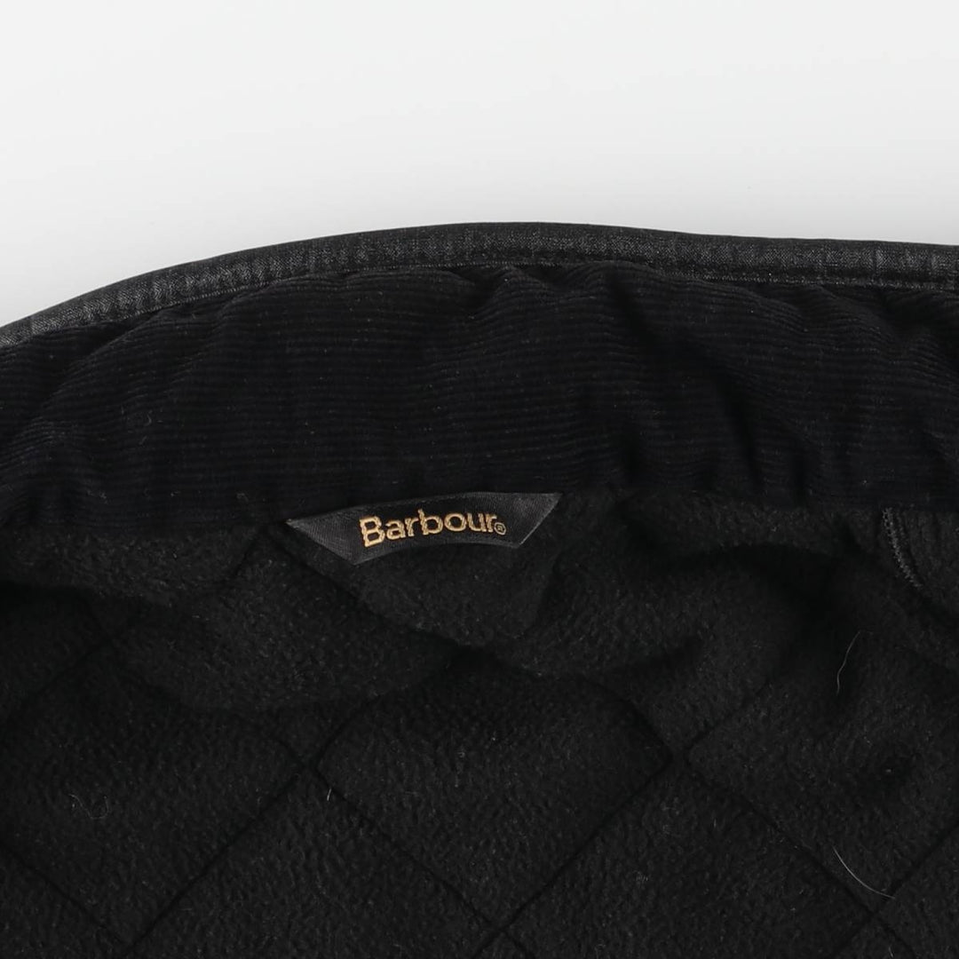 Barbour padded quilted puffer jacket, men's size M polyester black type Vintage Second Hand