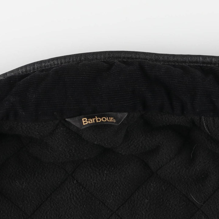 Barbour padded quilted puffer jacket, men's size M polyester black type Vintage Second Hand