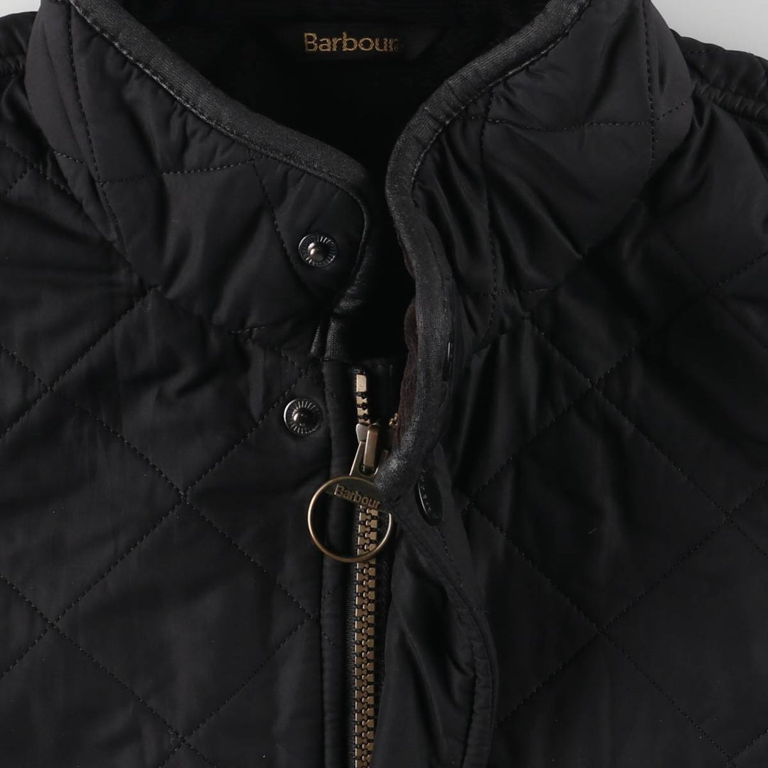 Barbour padded quilted puffer jacket, men's size M polyester black type Vintage Second Hand