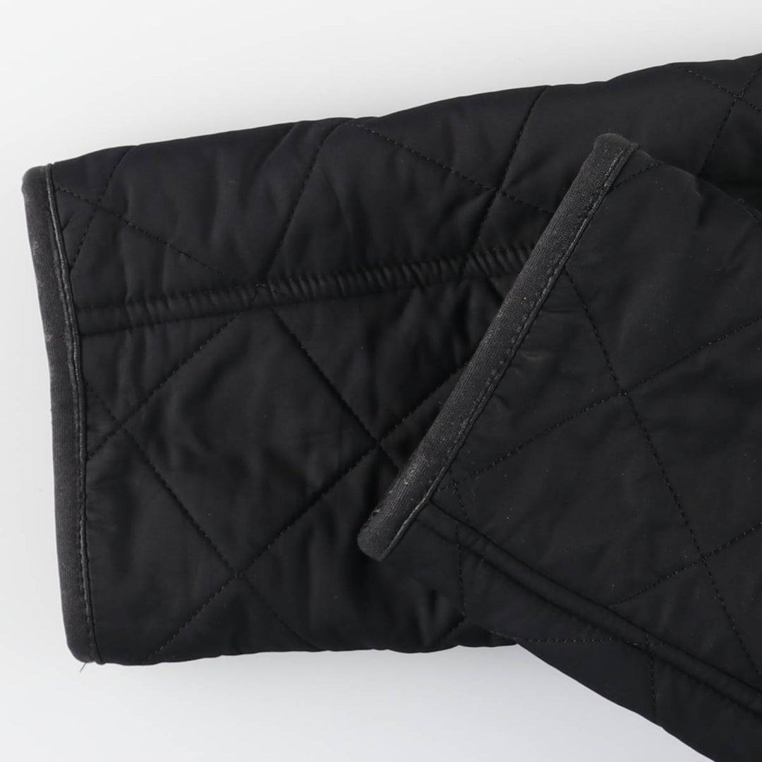 Barbour padded quilted puffer jacket, men's size M polyester black type Vintage Second Hand